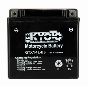 kyoto gtx14l-bs ytx14l-bs harley-davidson xl 883 c sportster custom 2008 2009