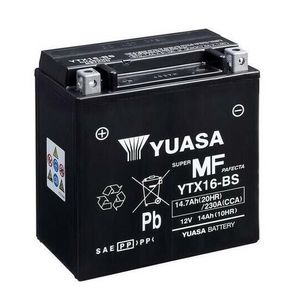 batteria yuasa ytx16-bs suzuki lt-a 500 vinson automatic 4wd 2005 2006 2007