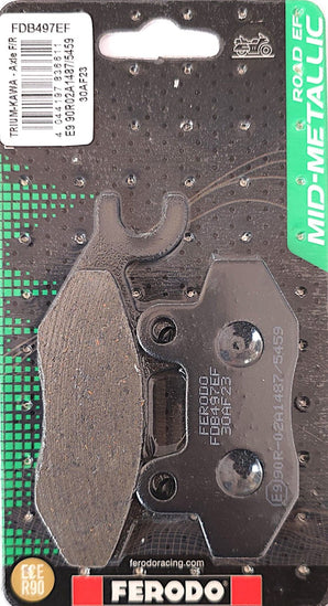 pastiglie freno anteriori ferodo fdb497ef keeway outlook 125/150 2007-2010