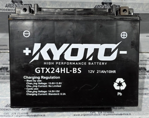 batteria kyoto gtx24hl-bs ytx24hl usata per test