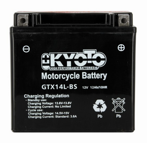 kyoto gtx14l-bs ytx14l-bs harley-davidson xl 1200 x forty eight  2013 2014 2015